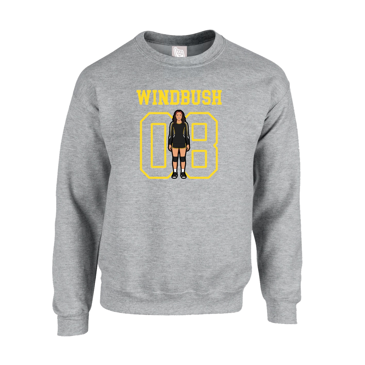 Fleece Crew — Shirsey in Grey