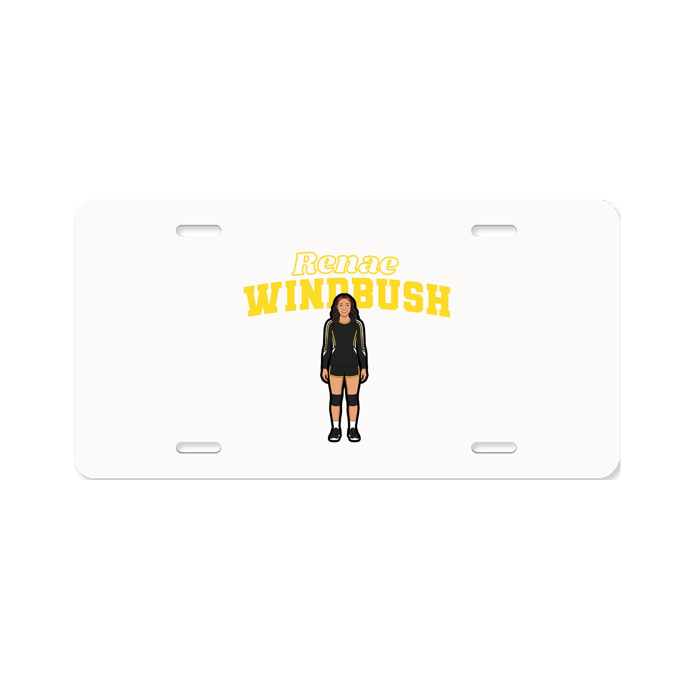 License Plate — Name Arch in Classic