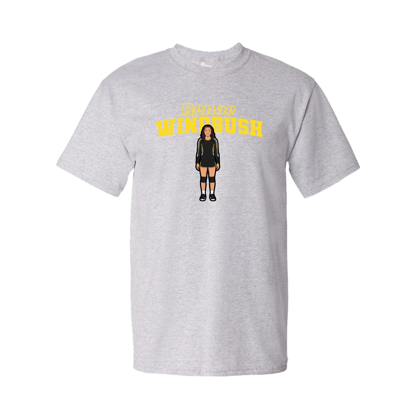 Youth Tee — Name Arch in Grey