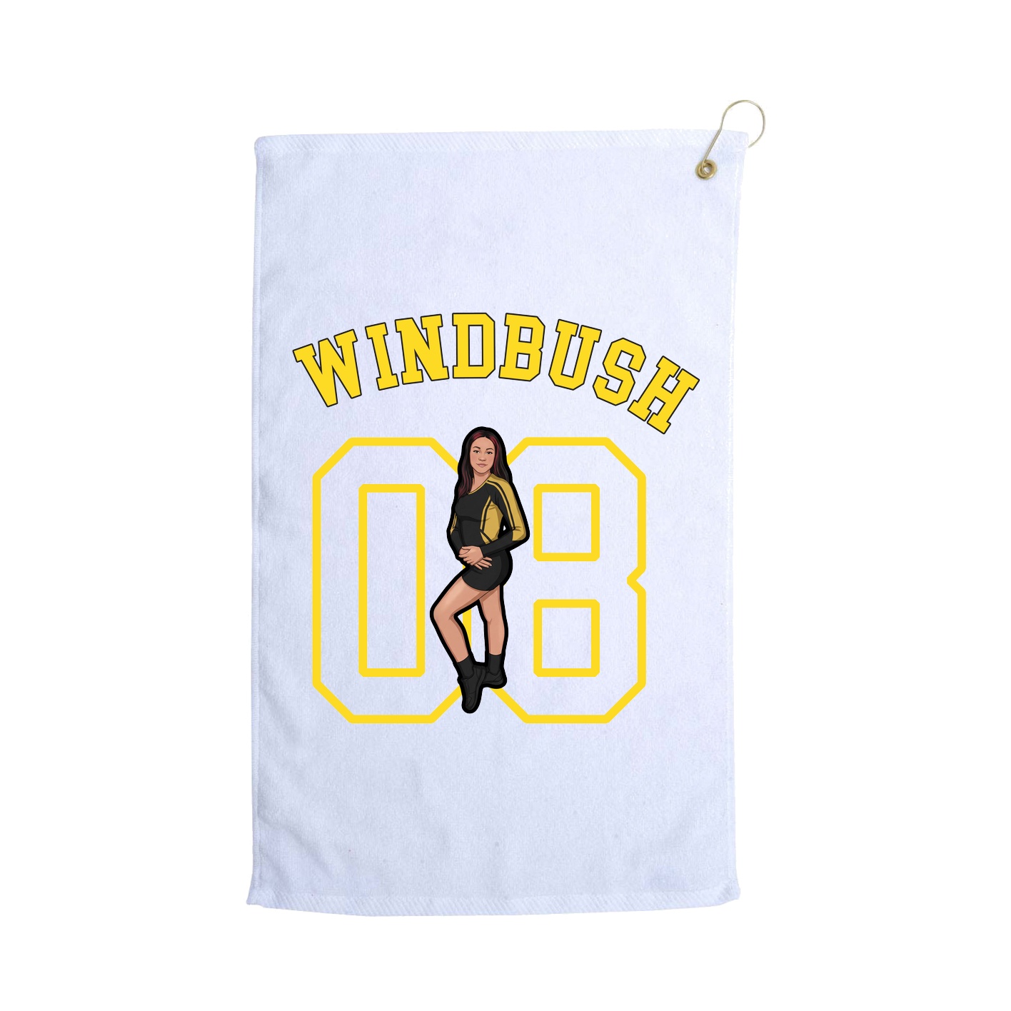 Golf Towel — Shirsey Arch in White