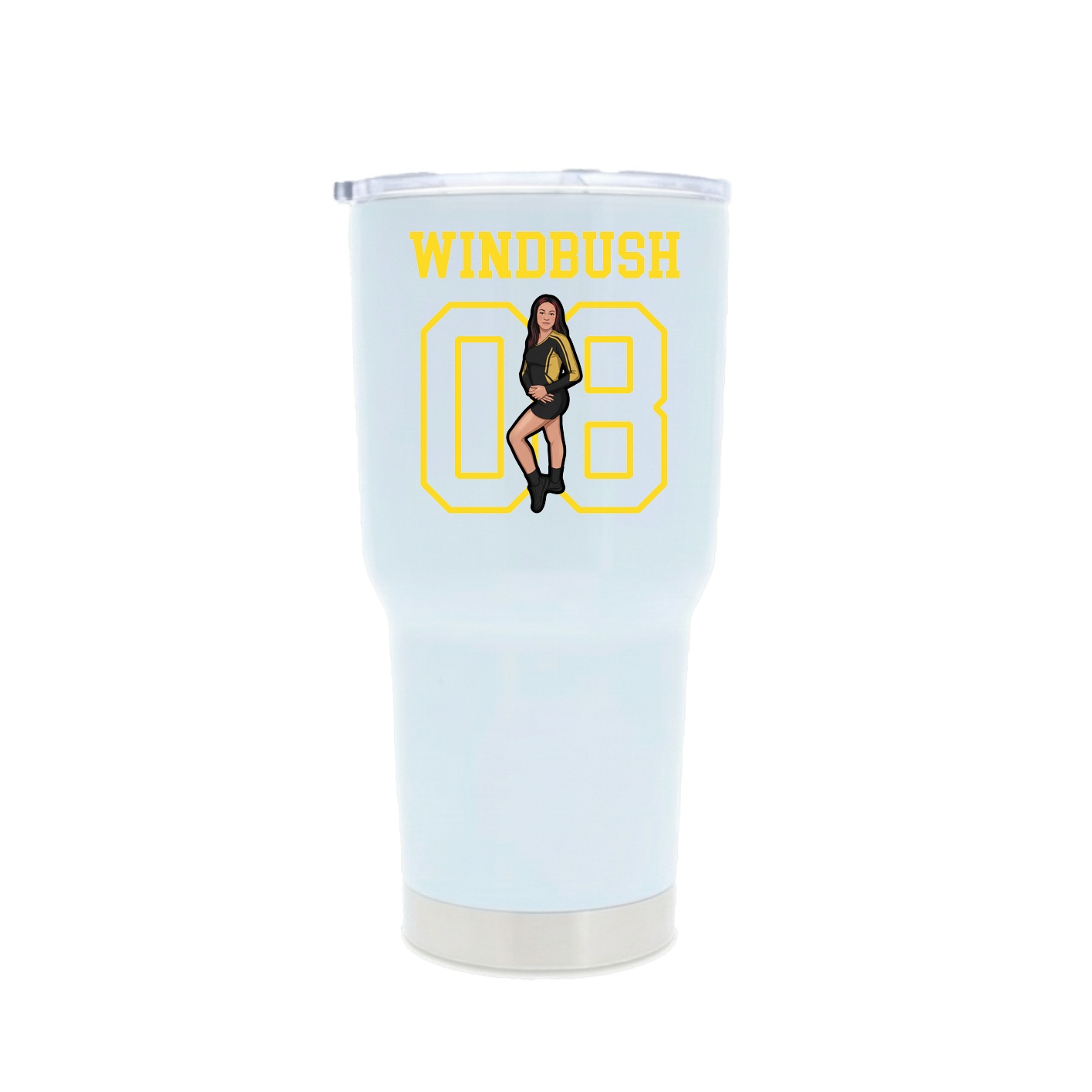 30oz Stainless Steel Tumbler — Shirsey in White