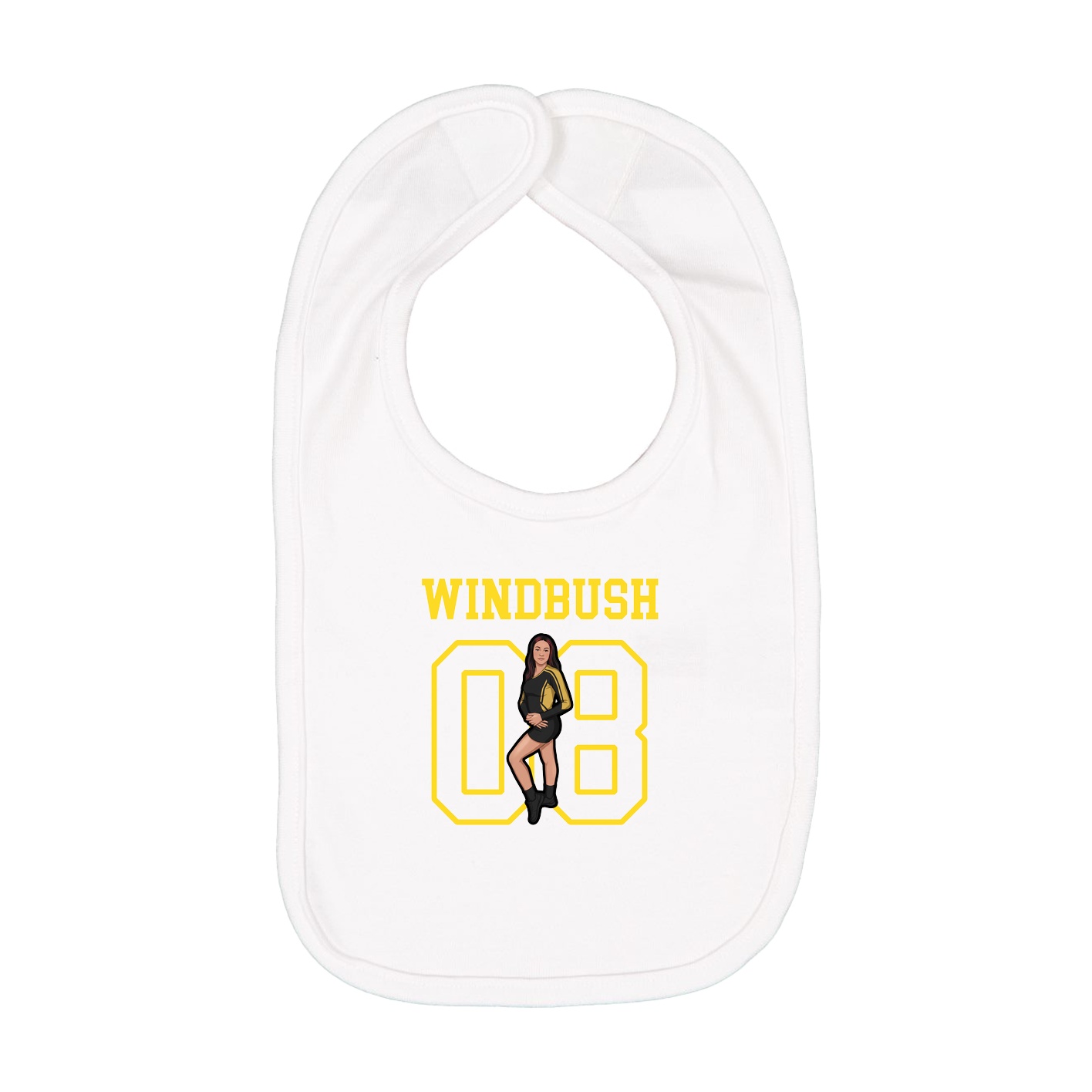 Infant Bib — Shirsey in White