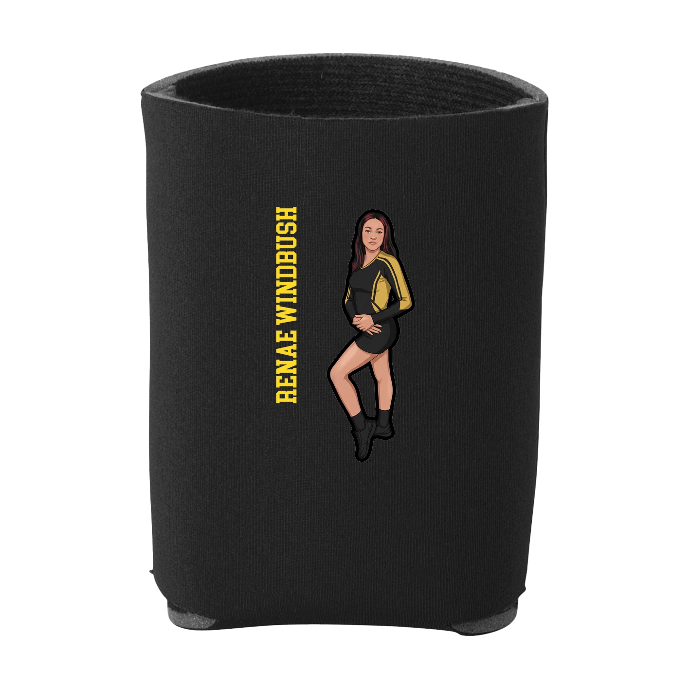Can Holder — Name Vertical in Black