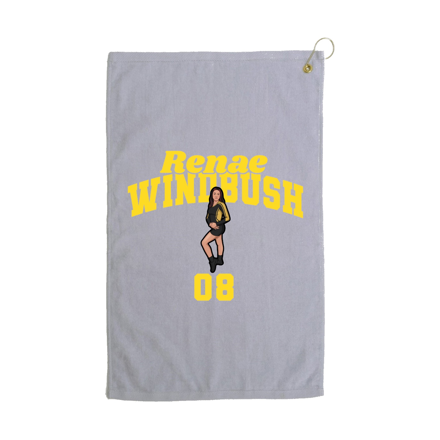 Golf Towel — Signature Arch in Grey
