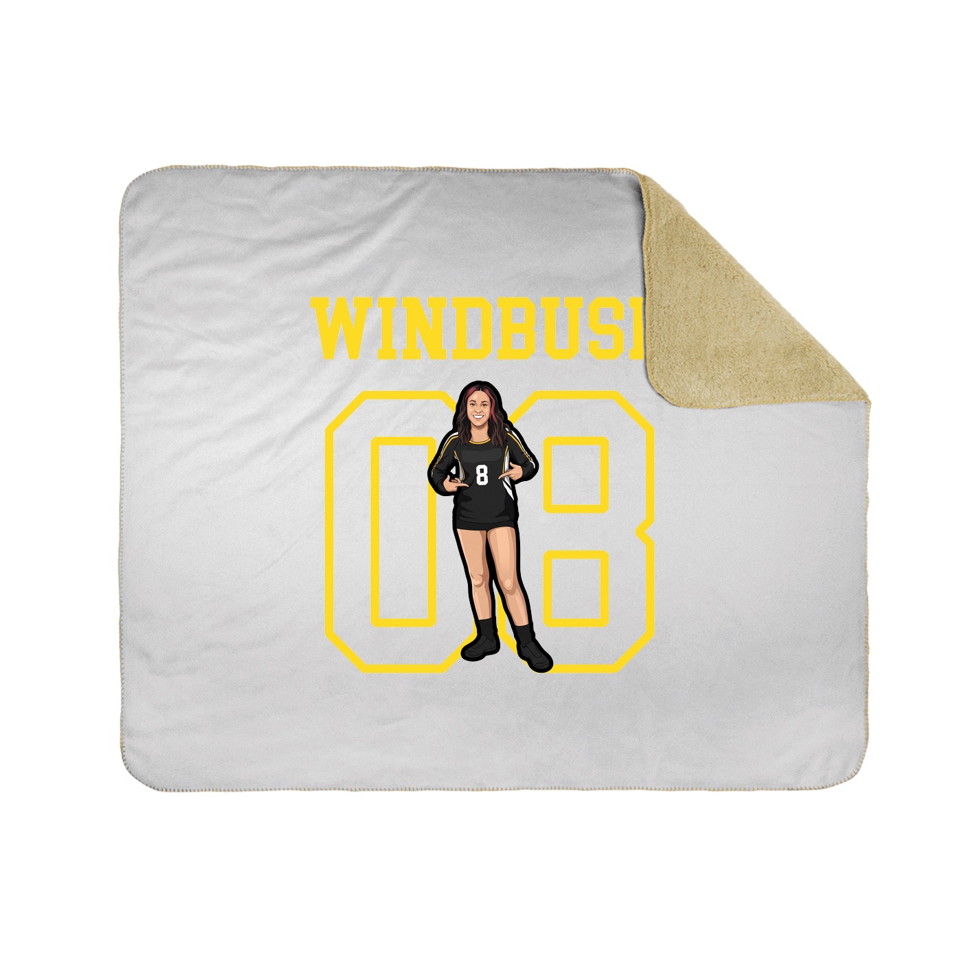 Throw Blanket — Shirsey in White