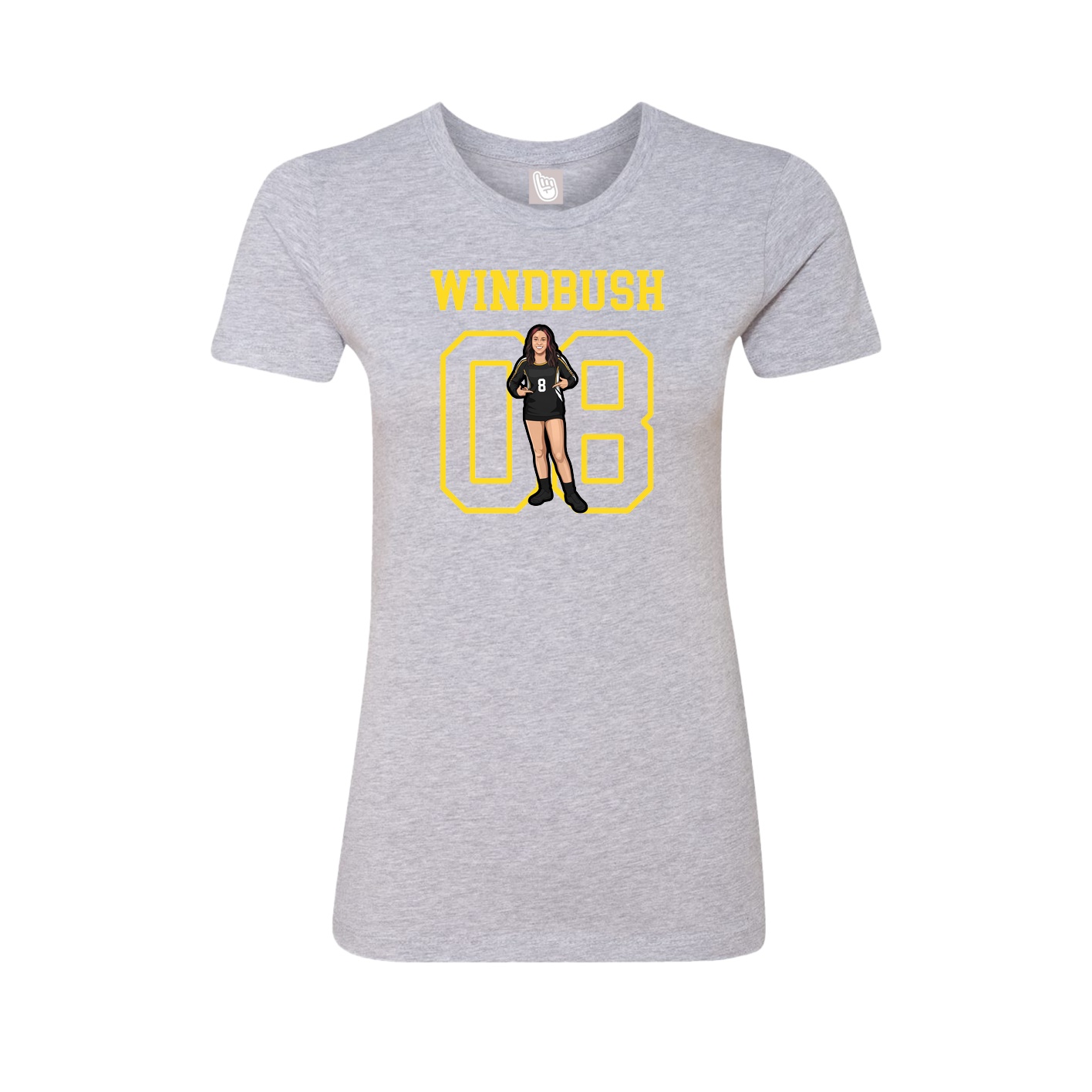 Fitted Women's Tee — Shirsey in Grey