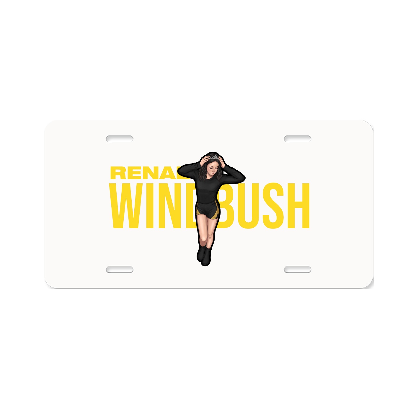 License Plate — Player Name in Classic