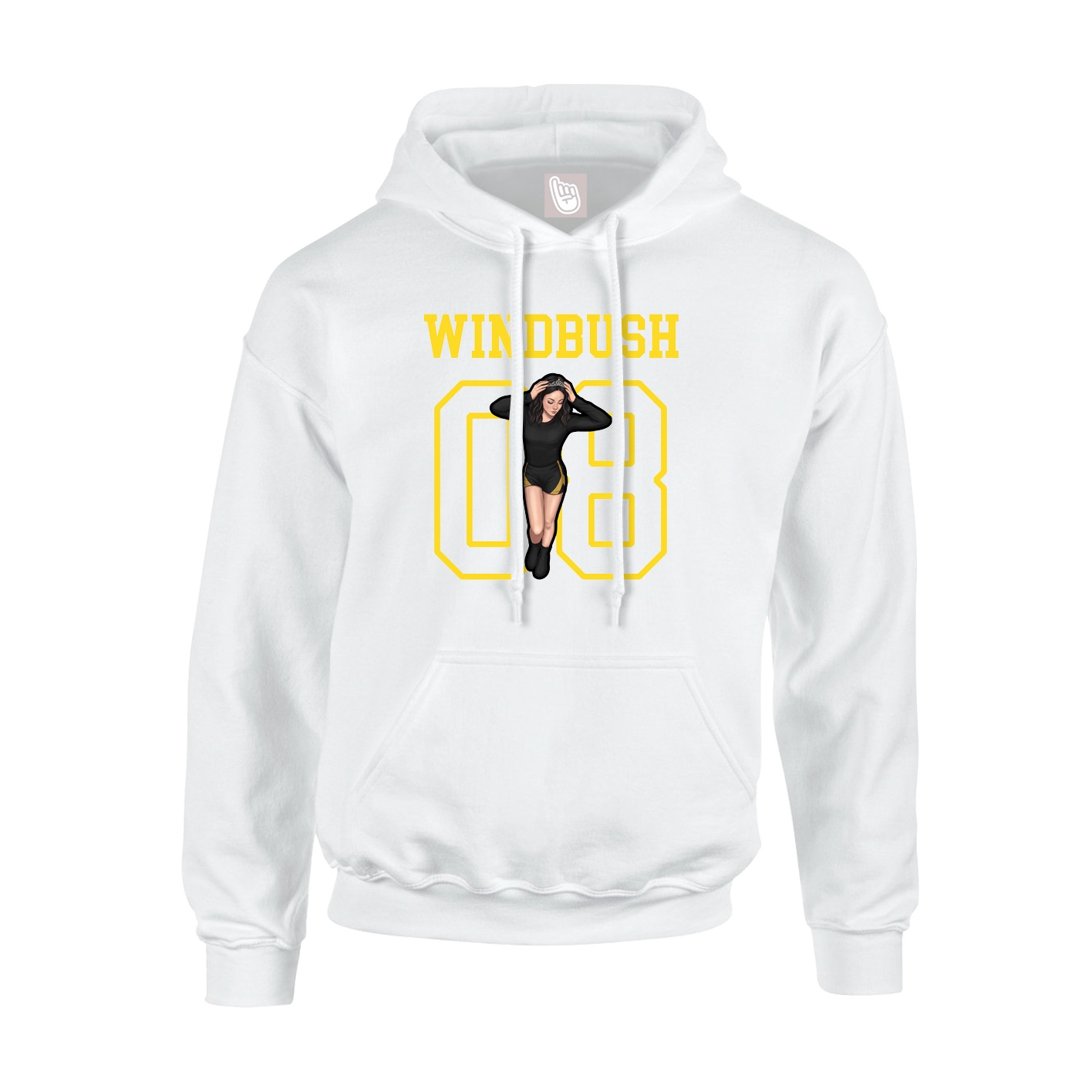 Hoodie — Shirsey in White