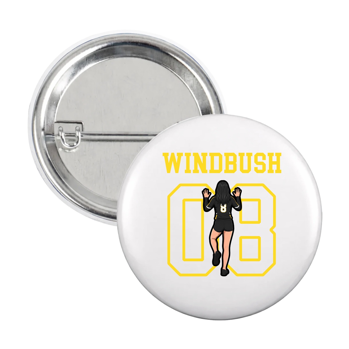 Game Day Button — Shirsey in White