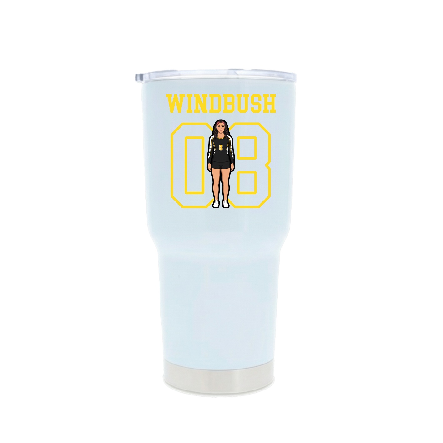 30oz Stainless Steel Tumbler — Shirsey in White