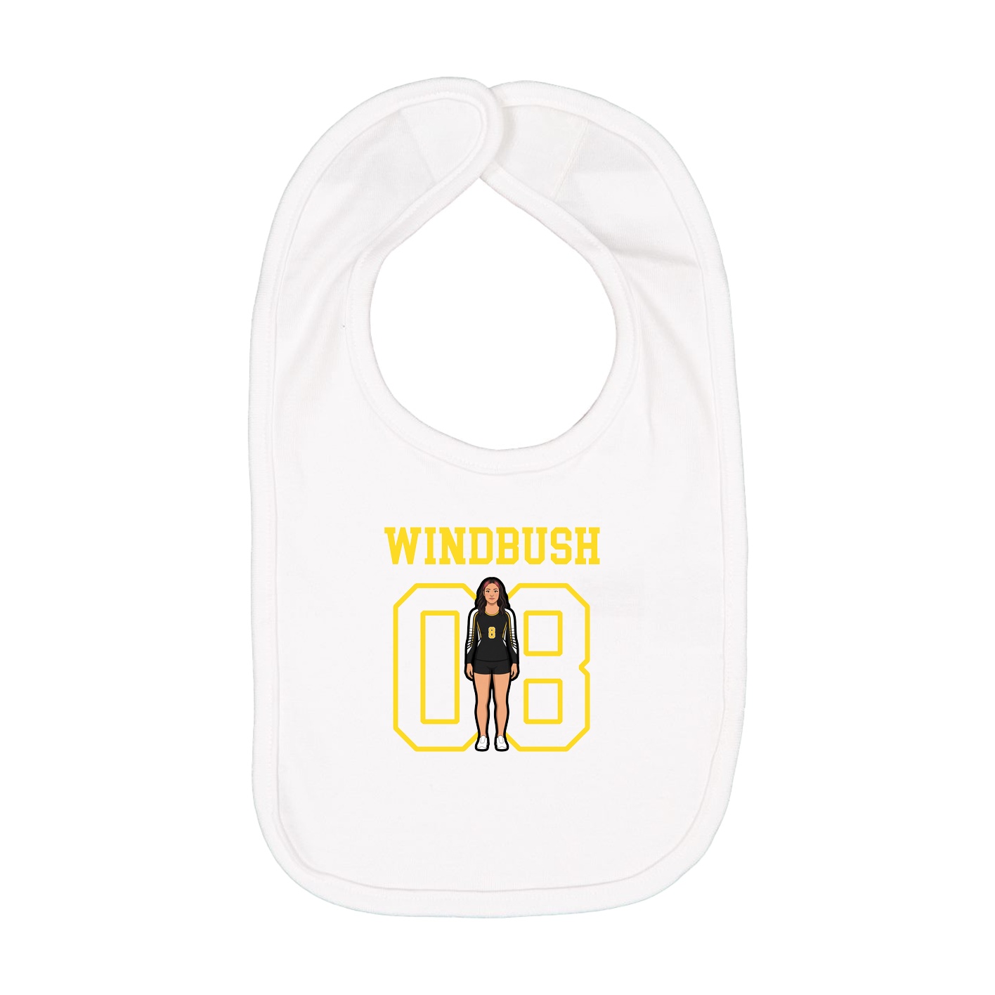 Infant Bib — Shirsey in White