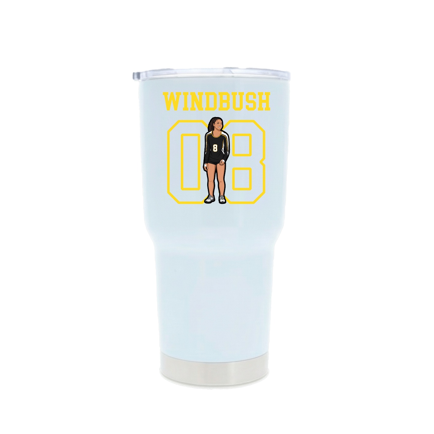 30oz Stainless Steel Tumbler — Shirsey in White