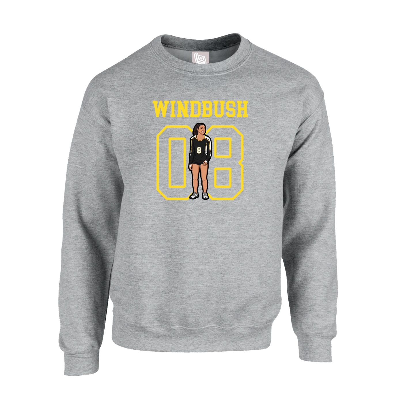 Fleece Crew — Shirsey in Grey
