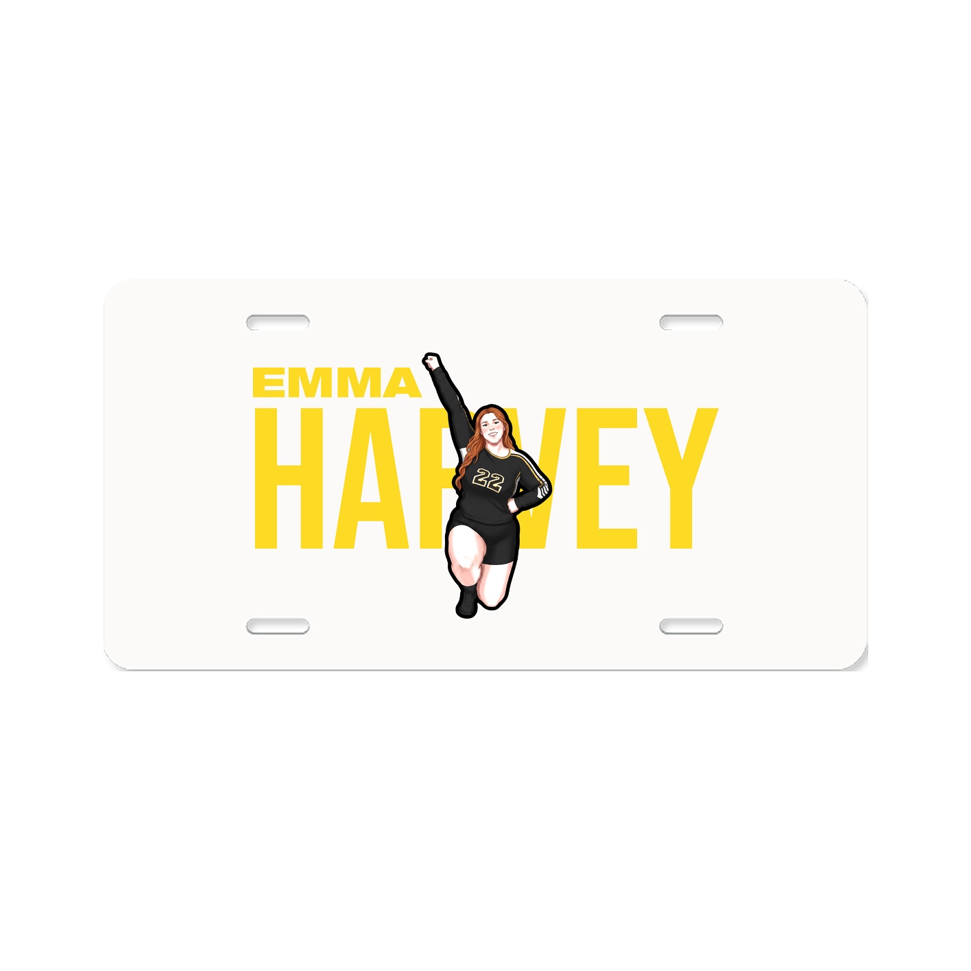 License Plate — Player Name in Classic