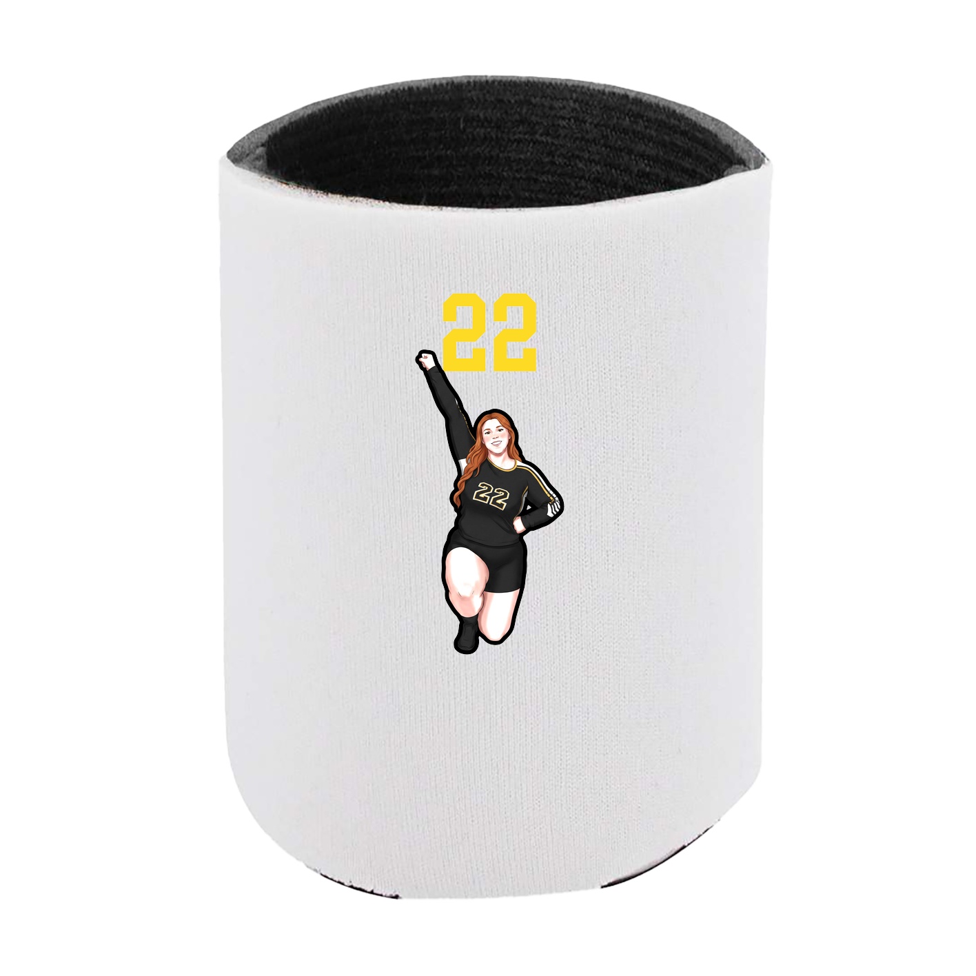 Can Holder — Number Top in White