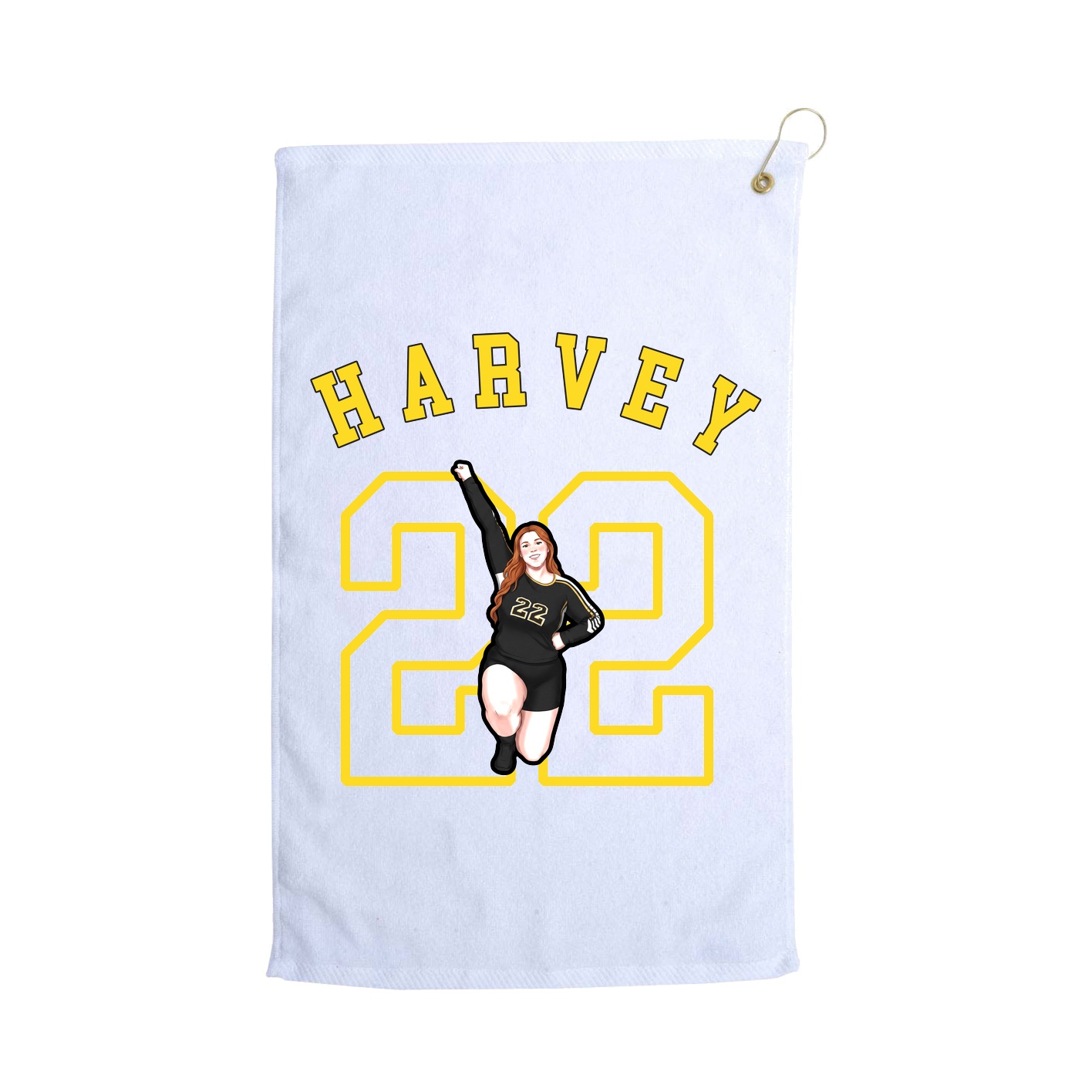 Golf Towel — Shirsey Arch in White