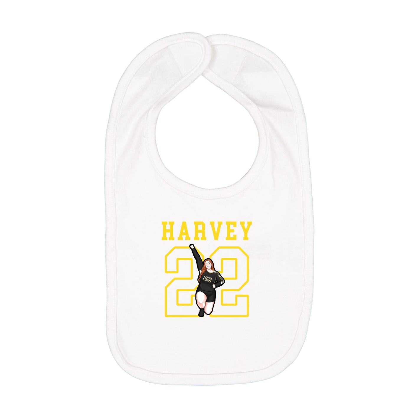 Infant Bib — Shirsey in White