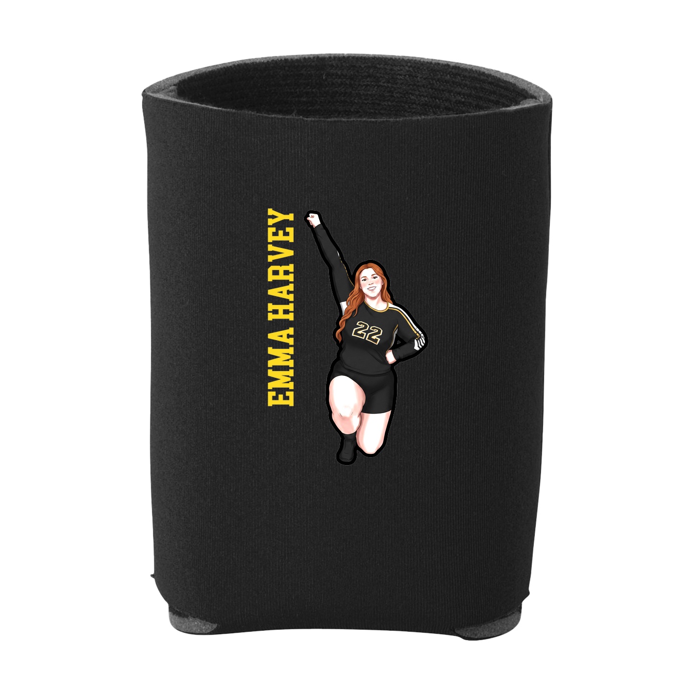 Can Holder — Name Vertical in Black
