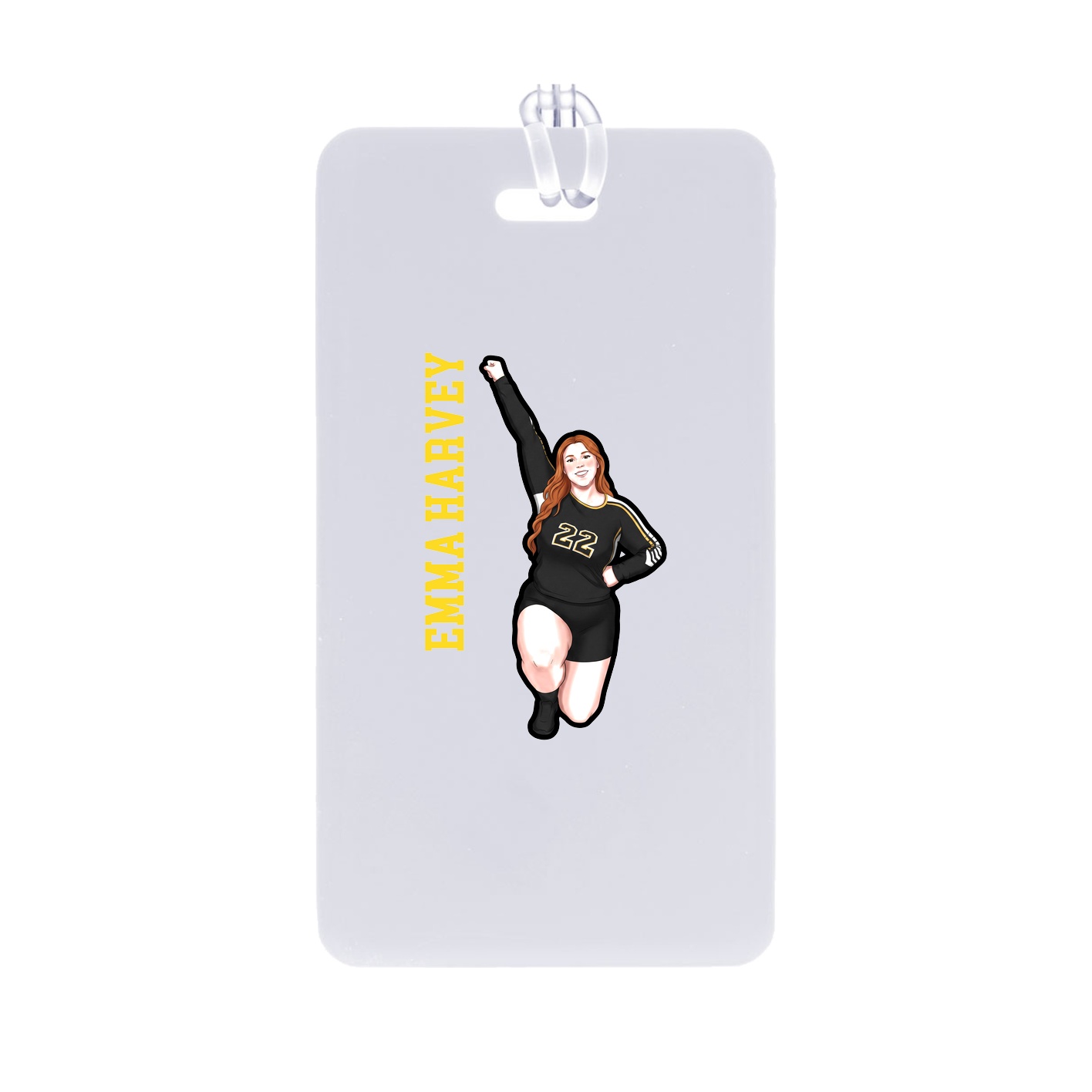 Bag Tag — Name Vertical in Classic
