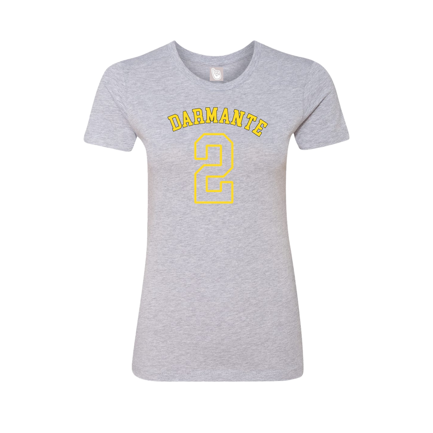 Fitted Women's Tee — Shirsey Arch in Grey