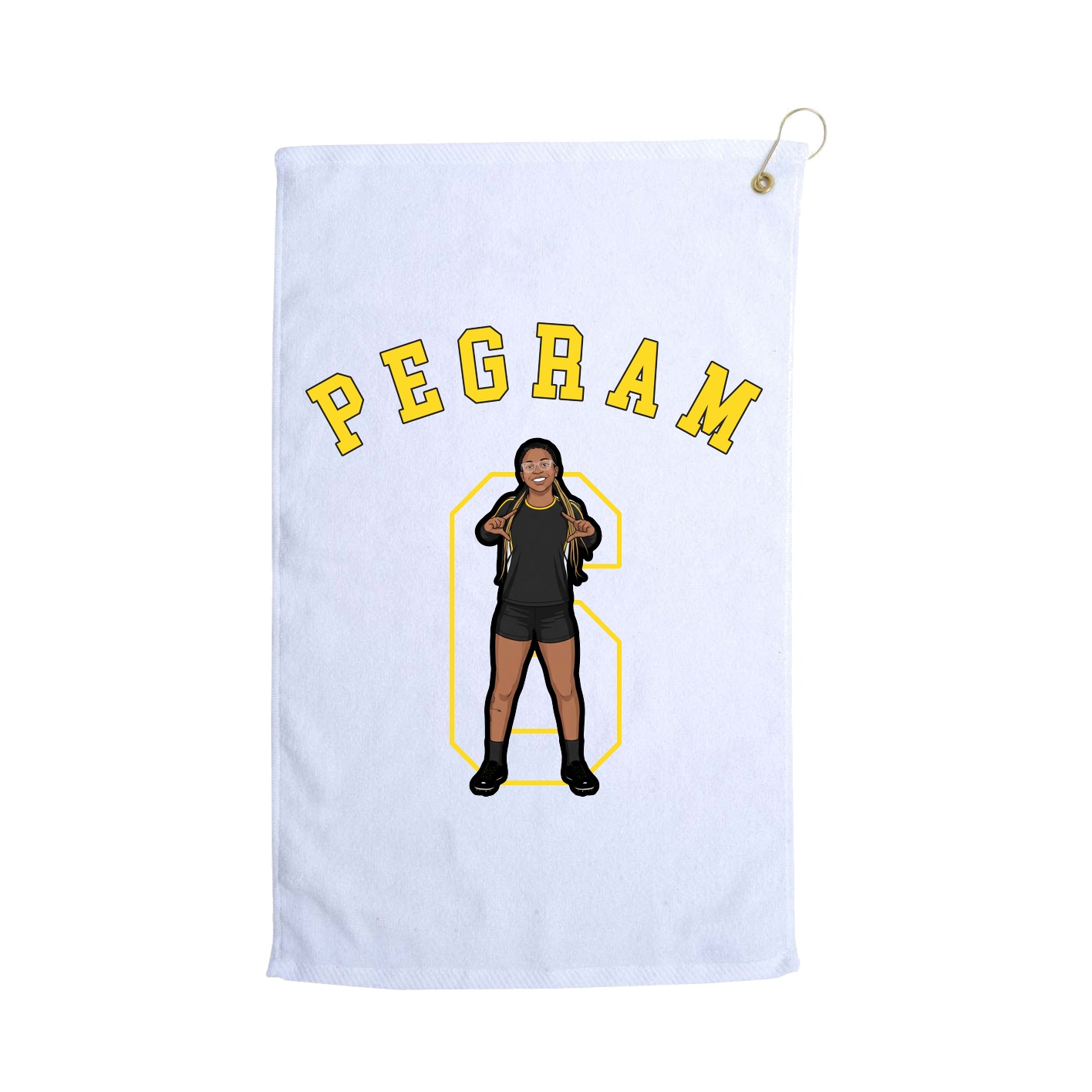Golf Towel — Shirsey Arch in White