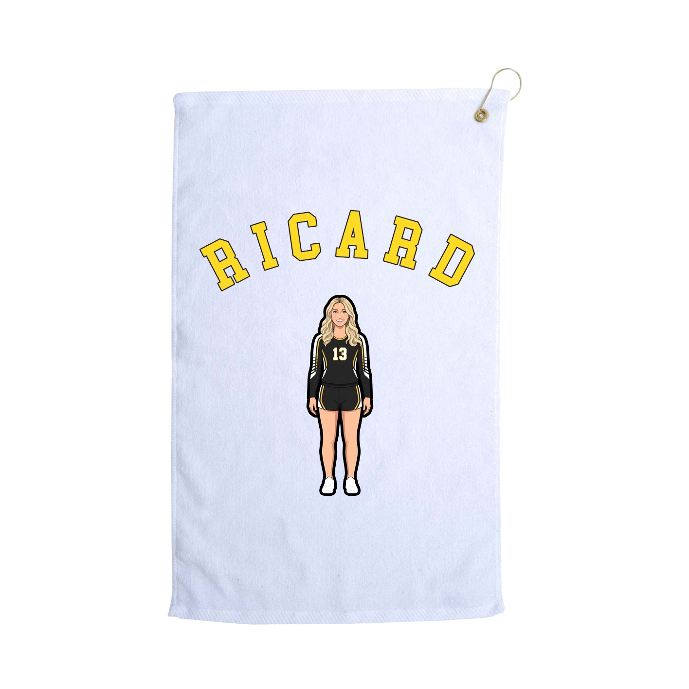 Golf Towel — Shirsey Arch in White
