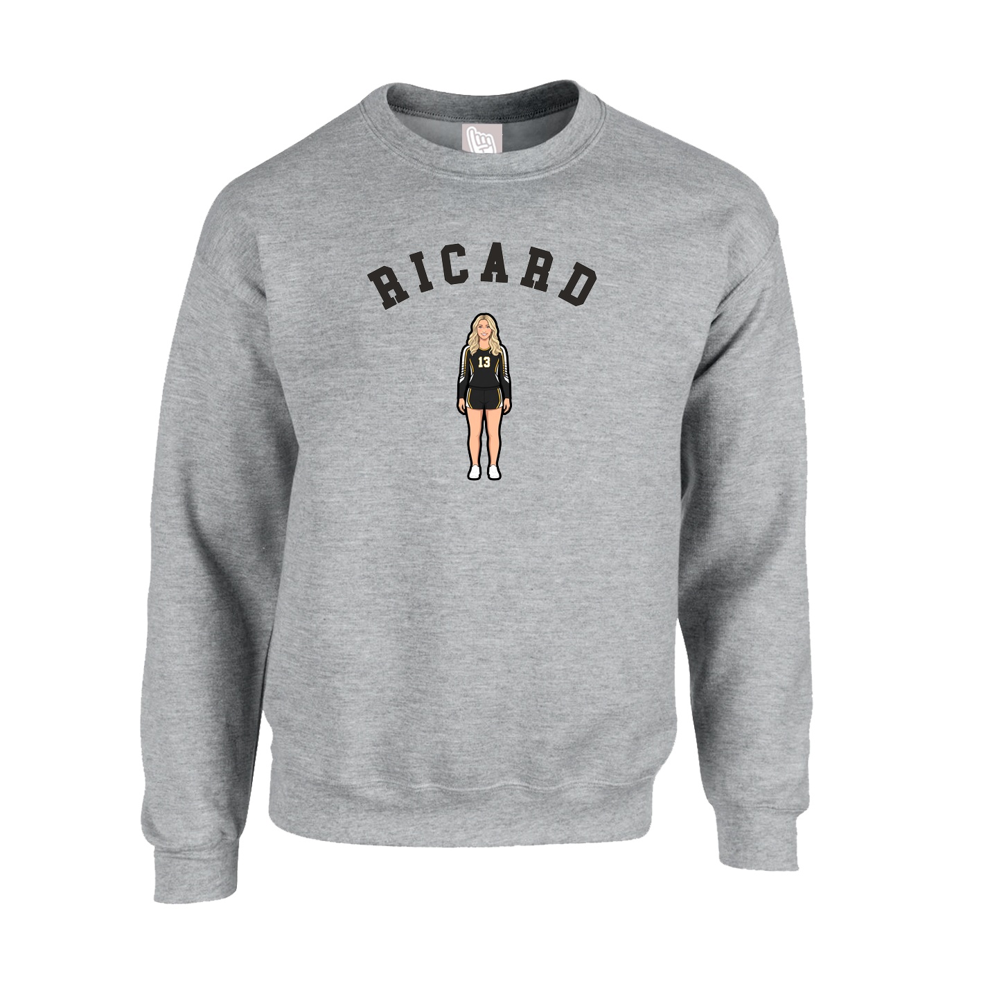 Fleece Crew — Shirsey Arch in Grey