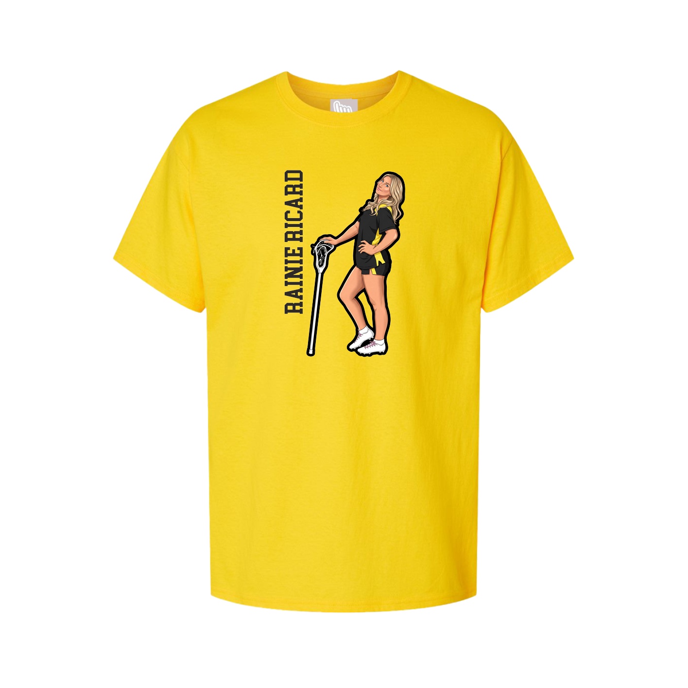 Tee — Name Vertical in Gold