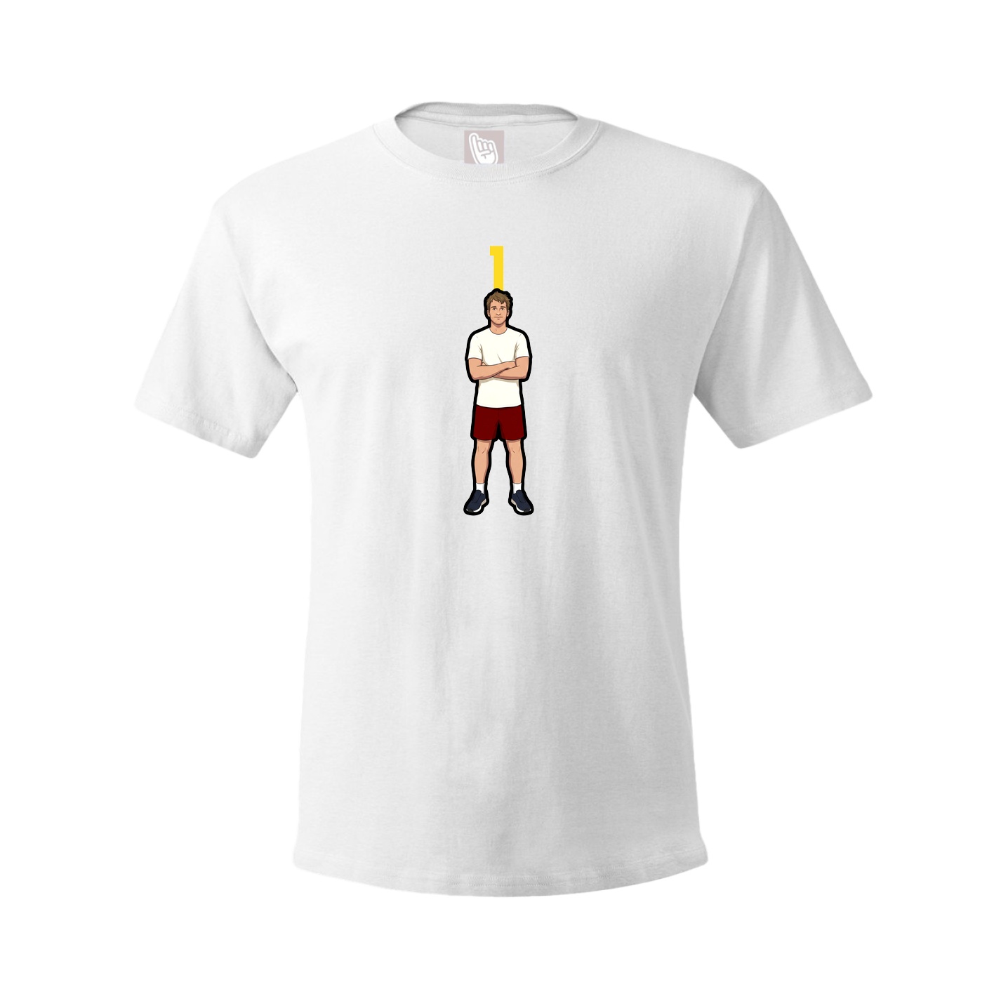 Tee — Number Top in White