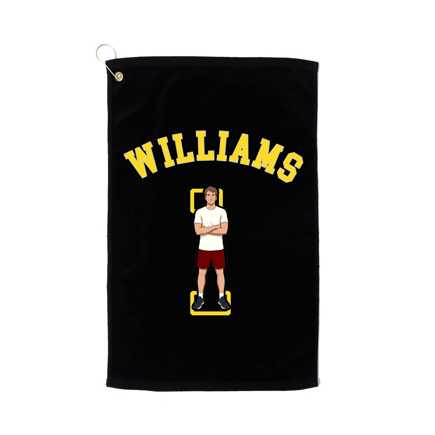 Golf Towel — Shirsey Arch in Black