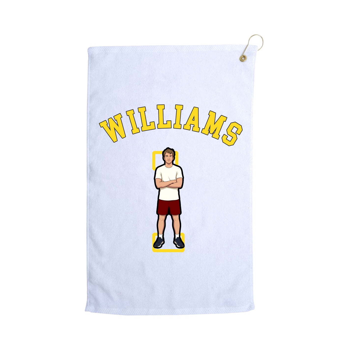 Golf Towel — Shirsey Arch in White