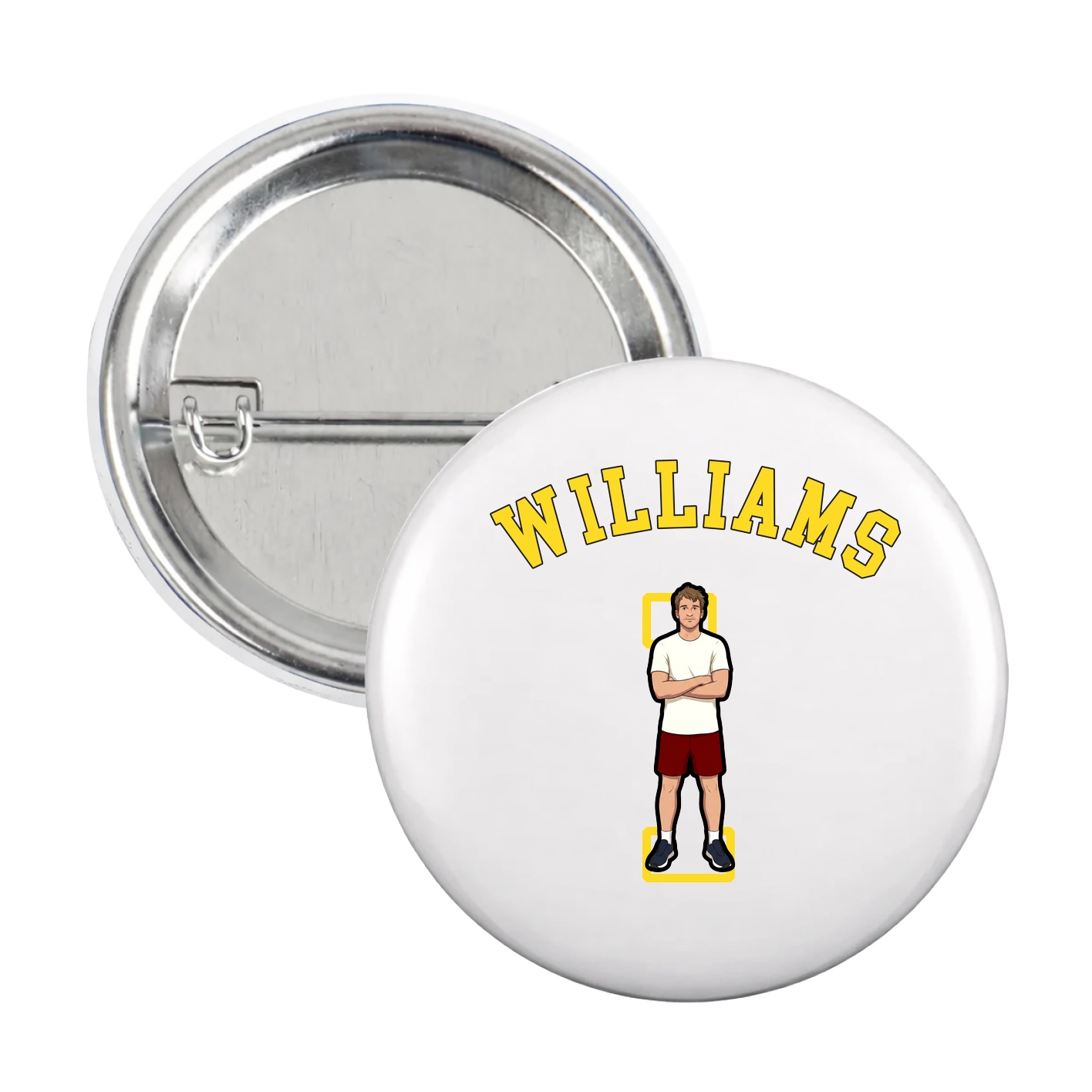 Game Day Button — Shirsey Arch in White