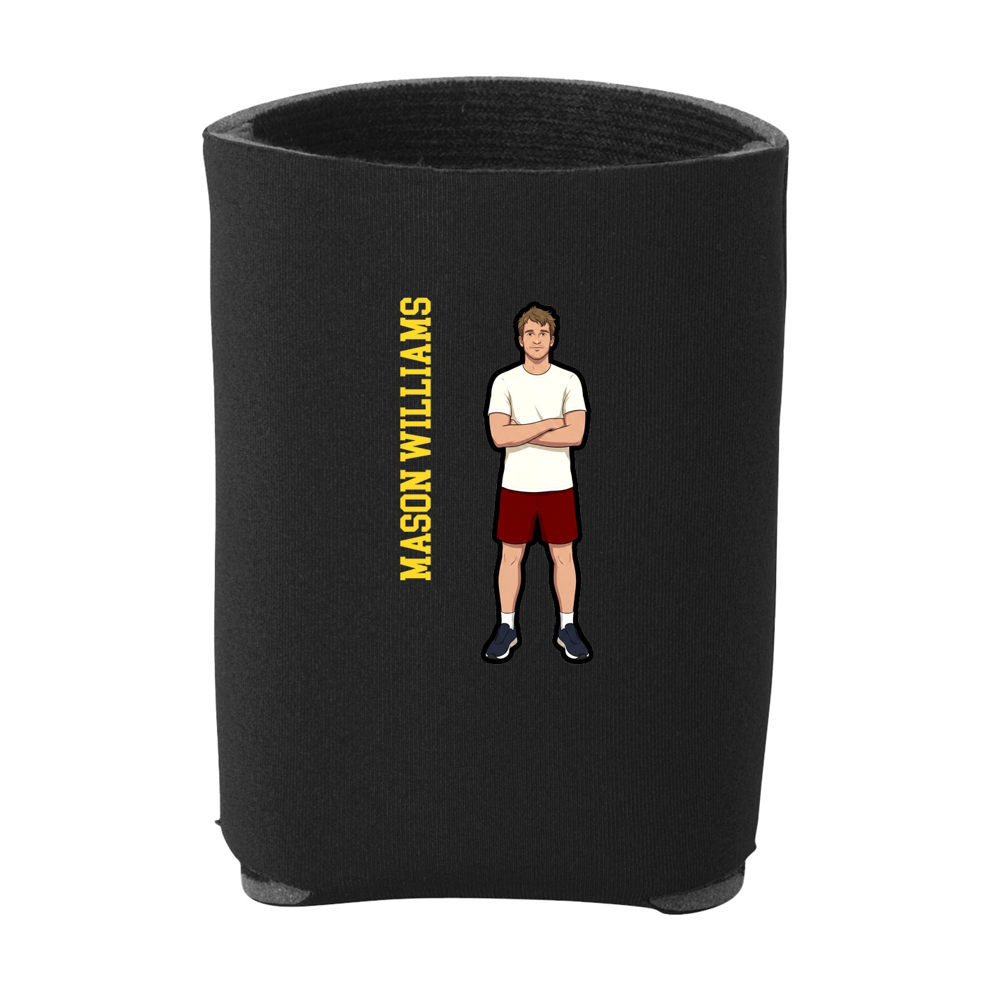 Can Holder — Name Vertical in Black