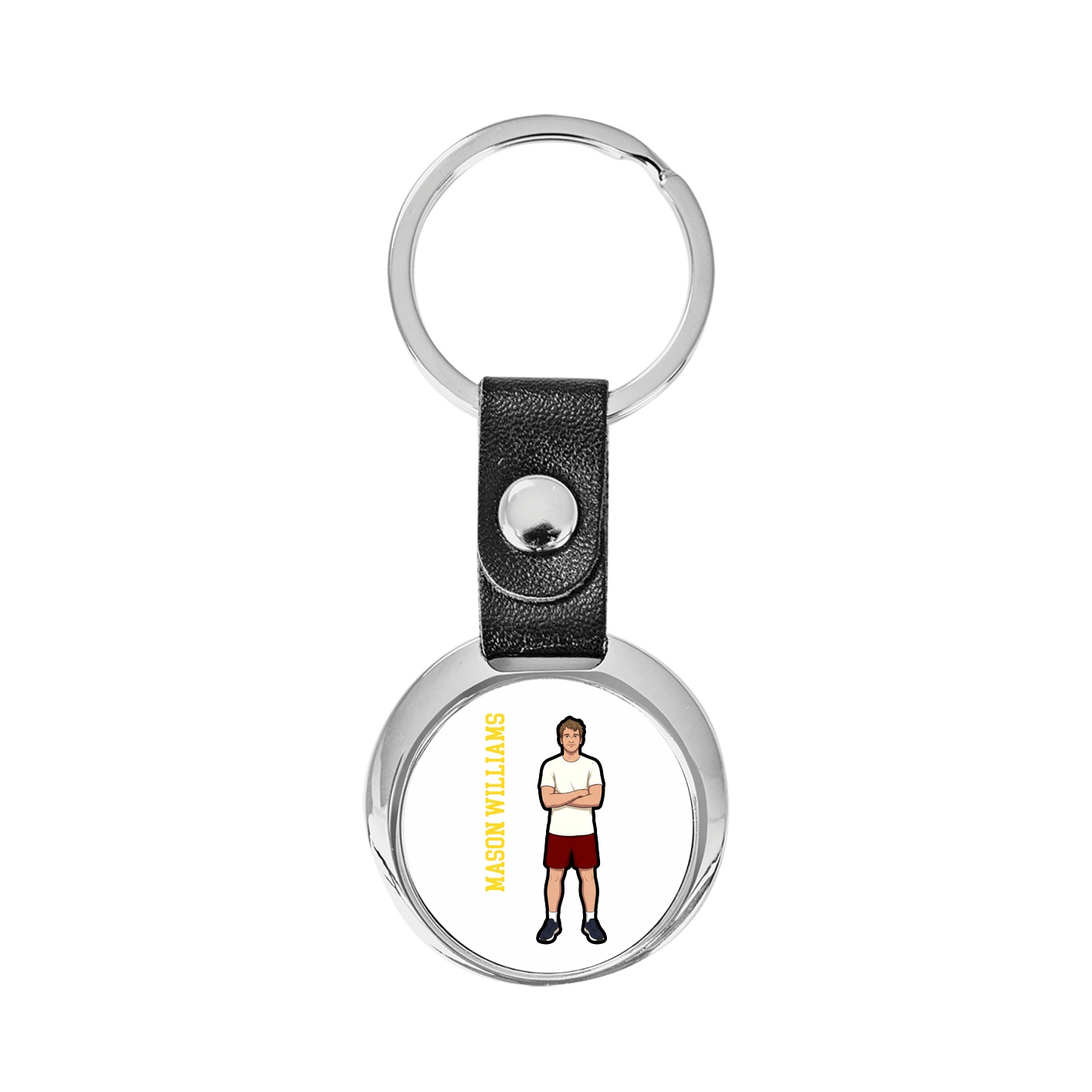 Key Chain — Name Vertical in Classic