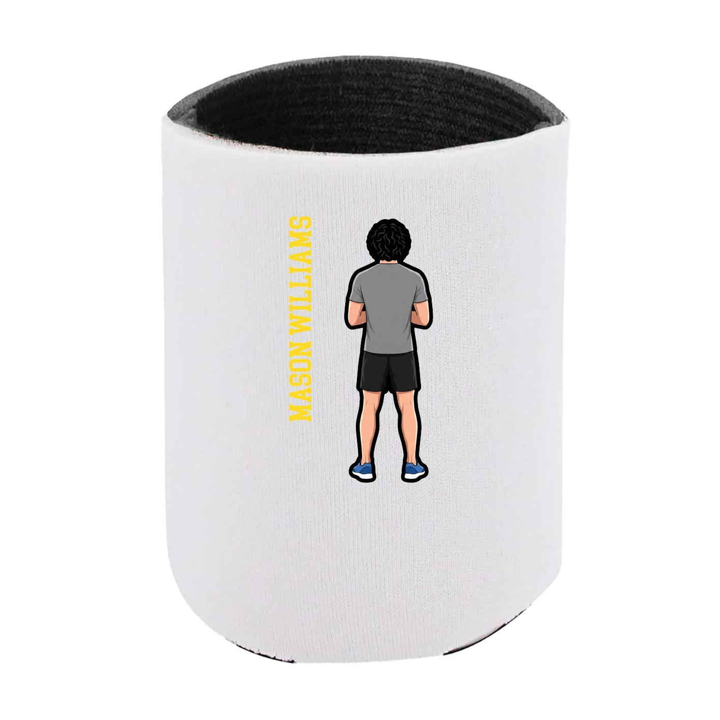 Can Holder — Name Vertical in White