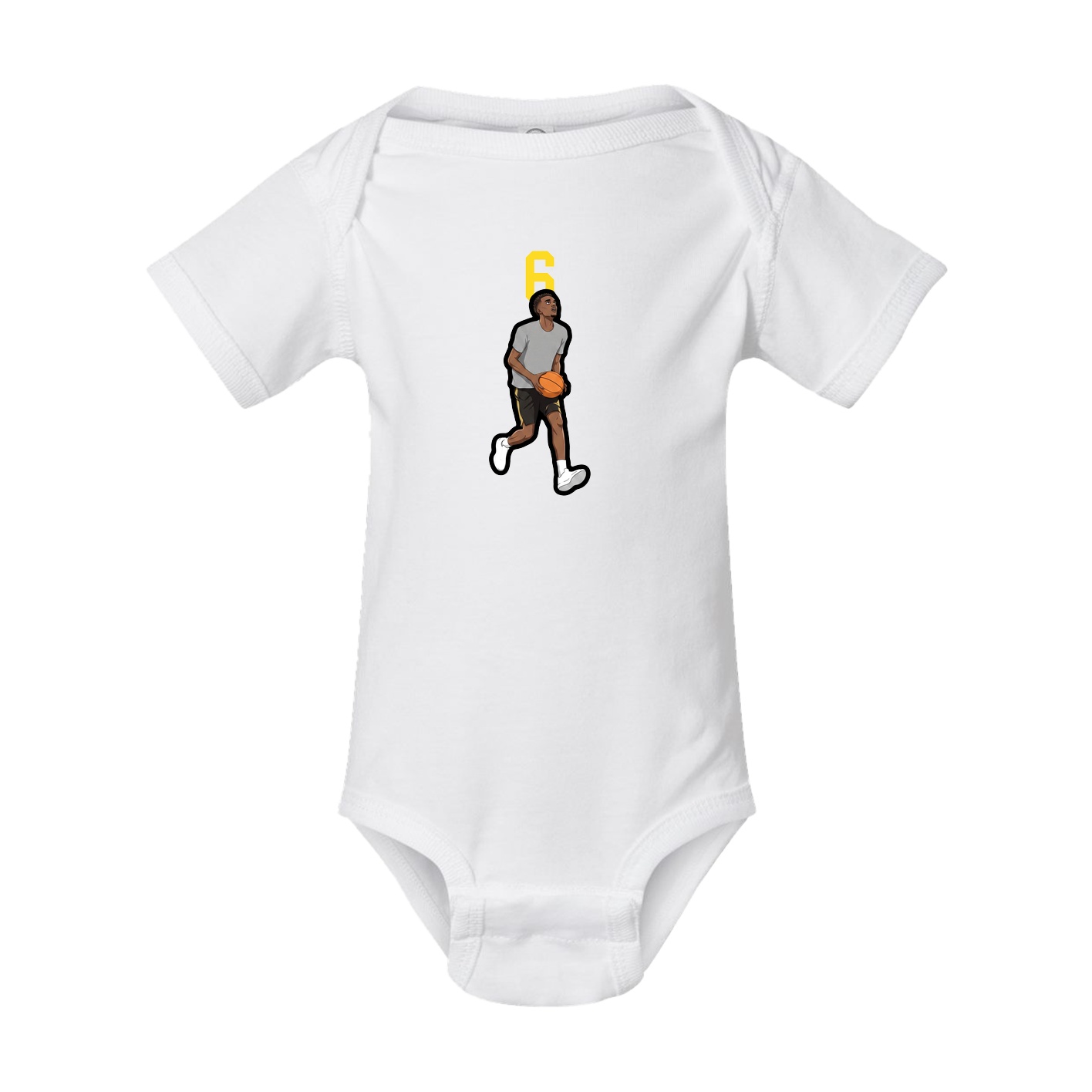 Baby Onesie — Number Top in White