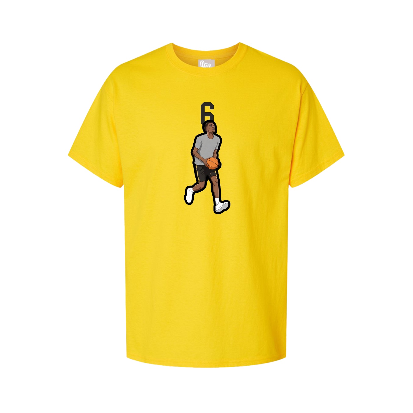 Youth Tee — Number Top in Gold