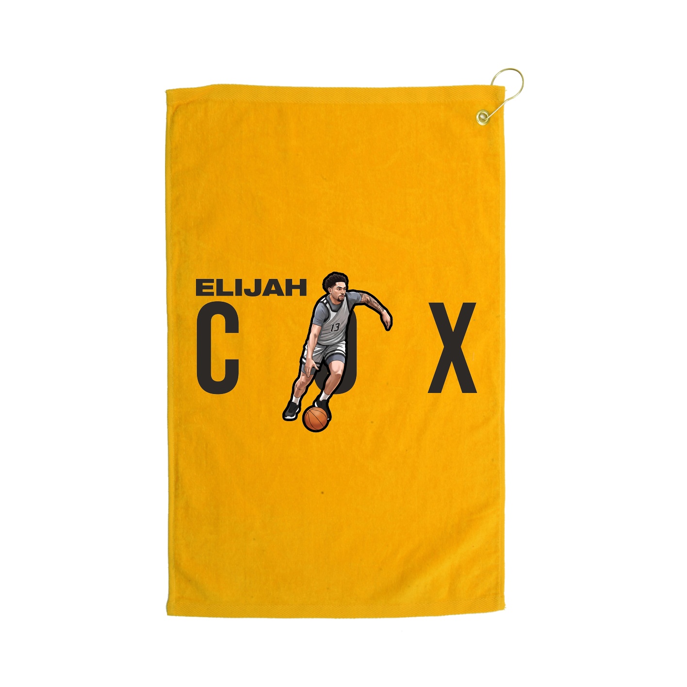 Golf Towel — Player Name in Gold