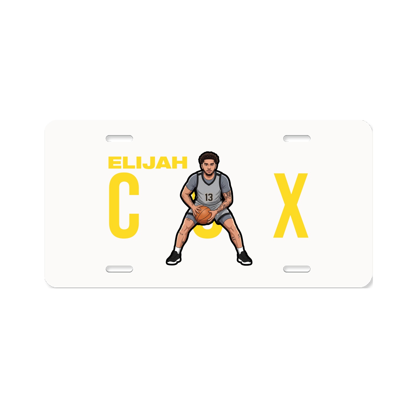 License Plate — Player Name in Classic