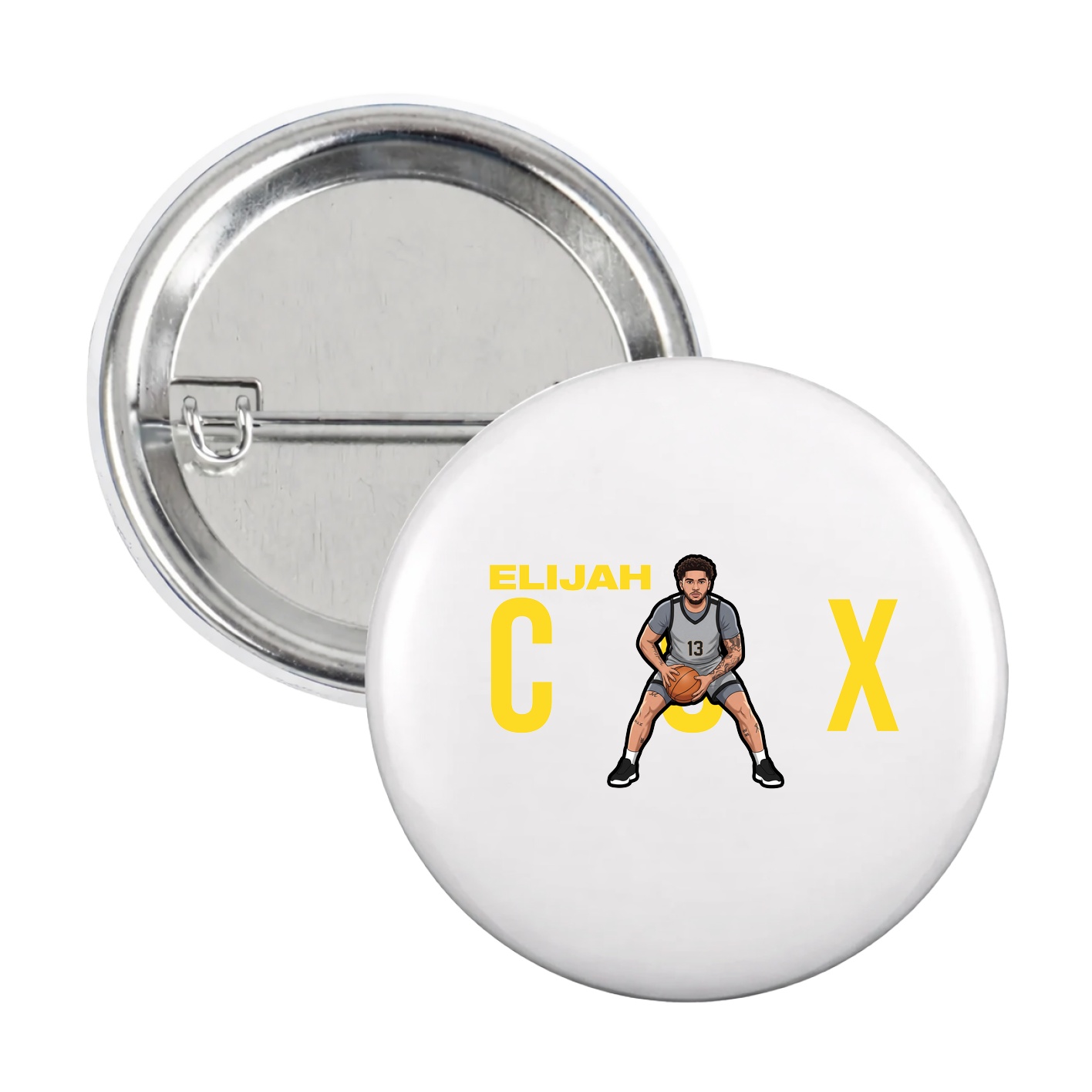 Game Day Button — Player Name in White