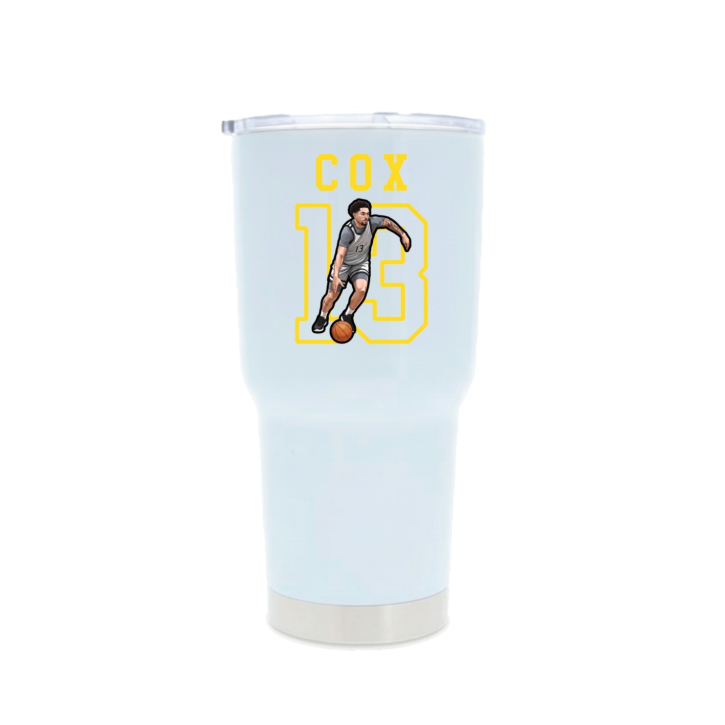 30oz Stainless Steel Tumbler — Shirsey in White