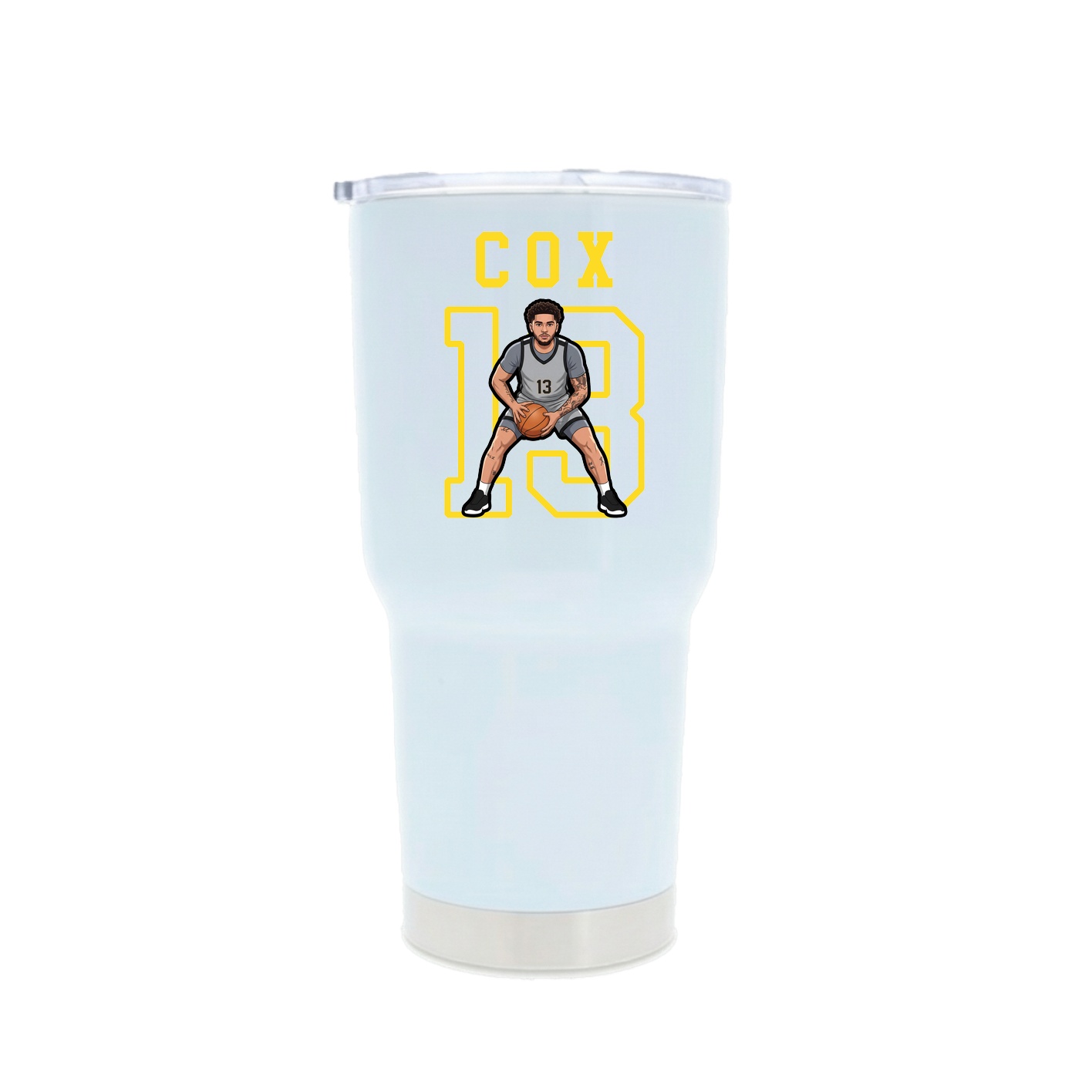 30oz Stainless Steel Tumbler — Shirsey in White