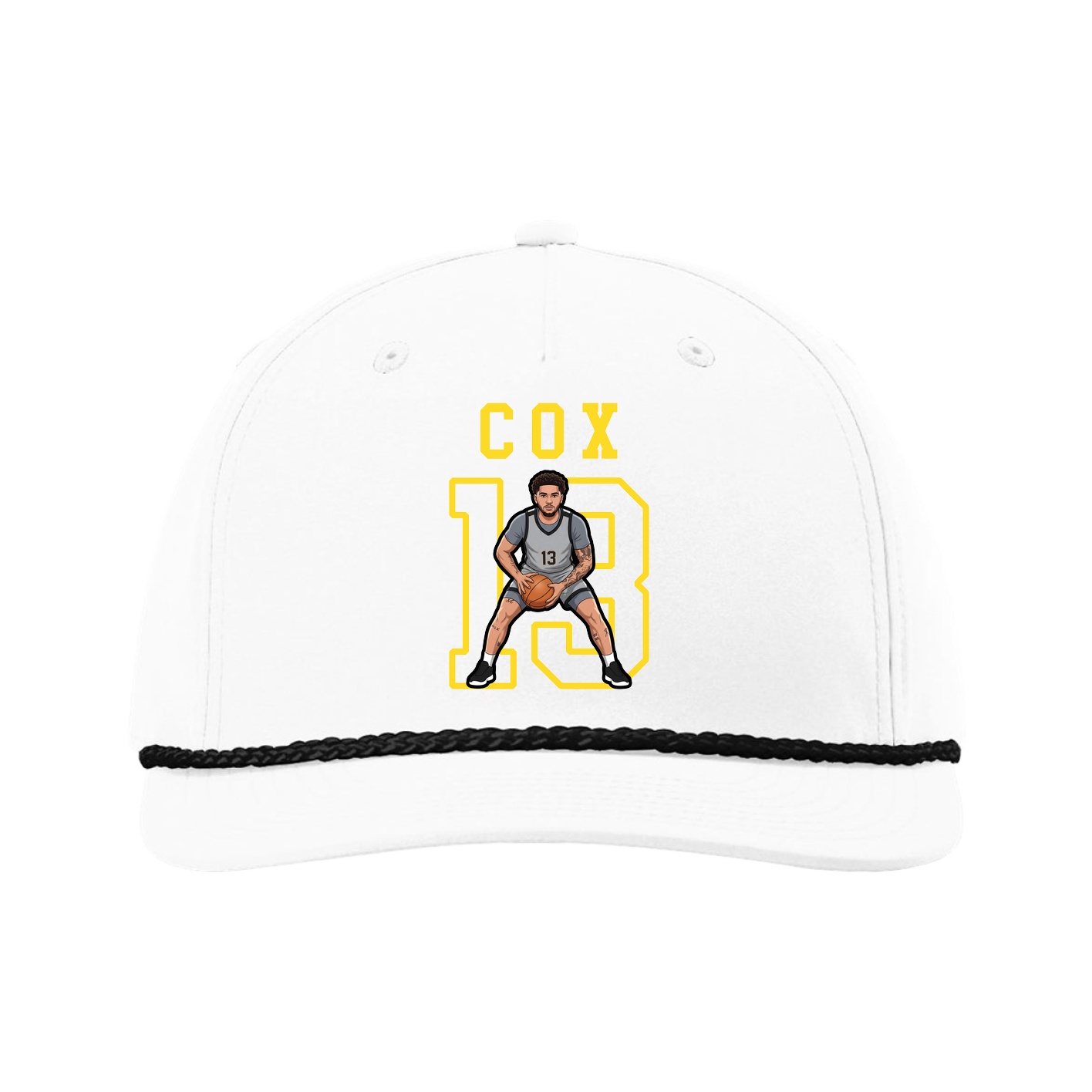 Five-Panel Classic Rope Cap — Shirsey in White