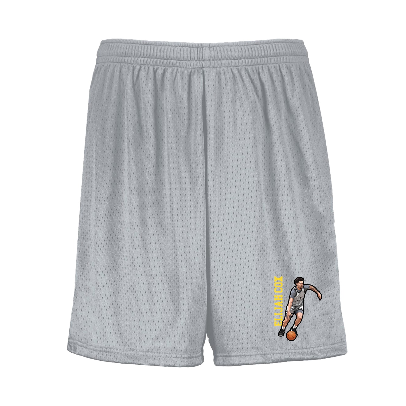 Shorts — Name Vertical in Silver