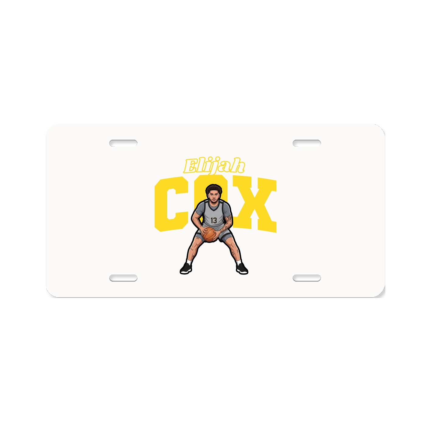 License Plate — Name Arch in Classic