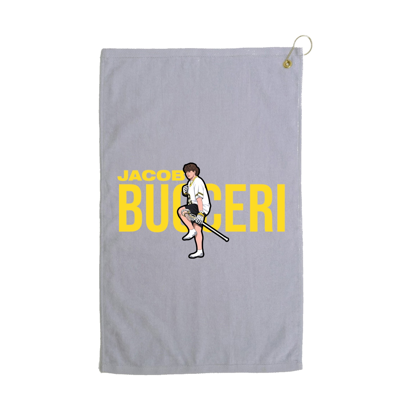 Golf Towel — Player Name in Grey
