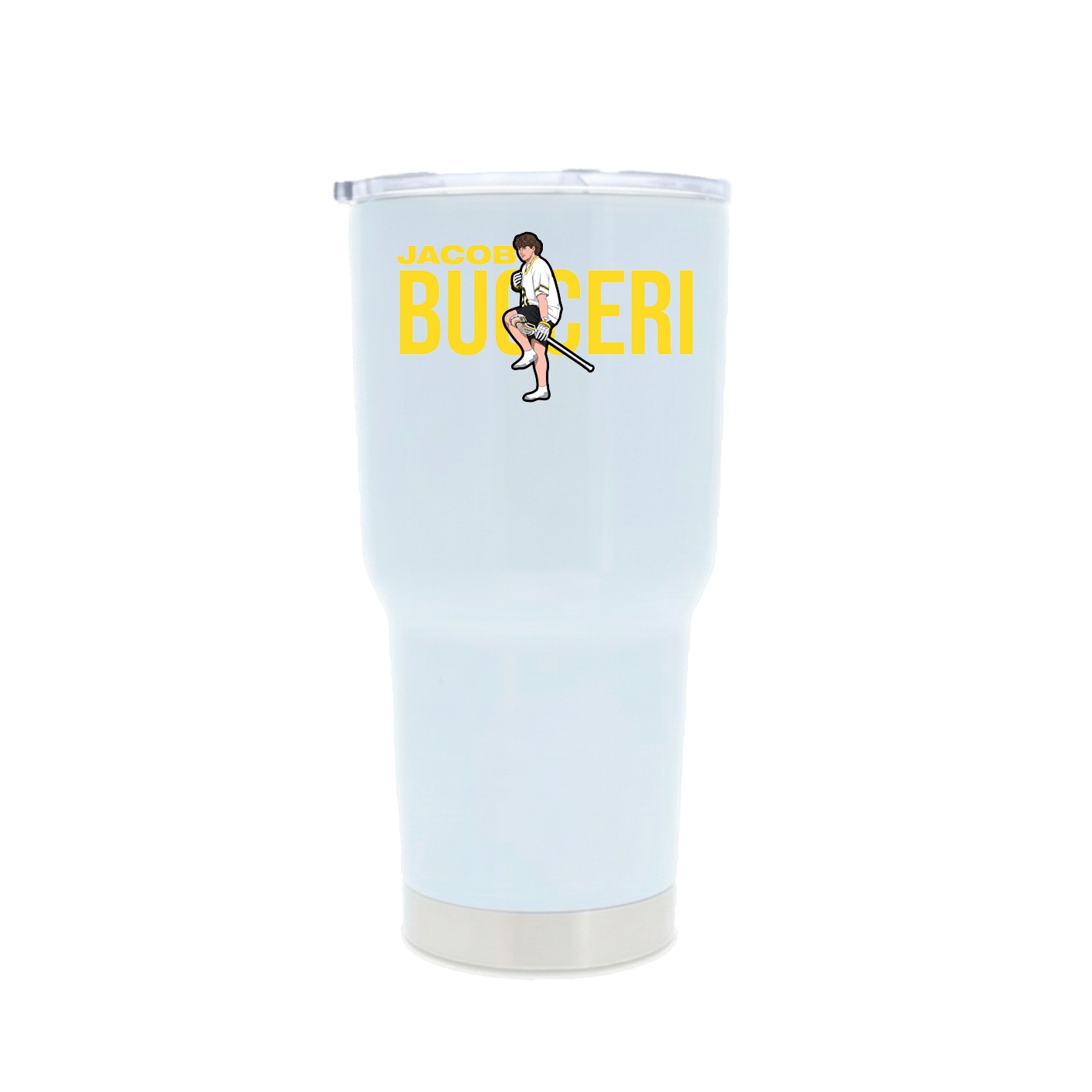 30oz Stainless Steel Tumbler — Player Name in White