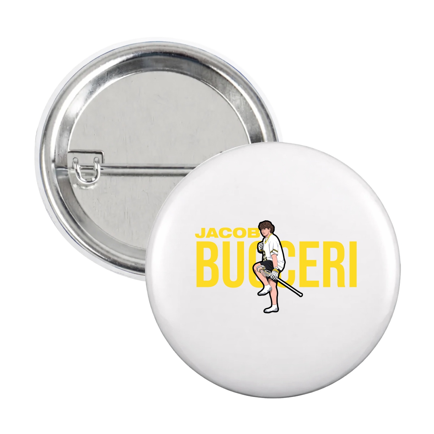 Game Day Button — Player Name in White