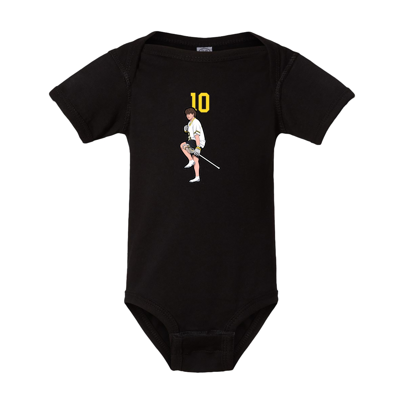 Baby Onesie — Number Top in Black