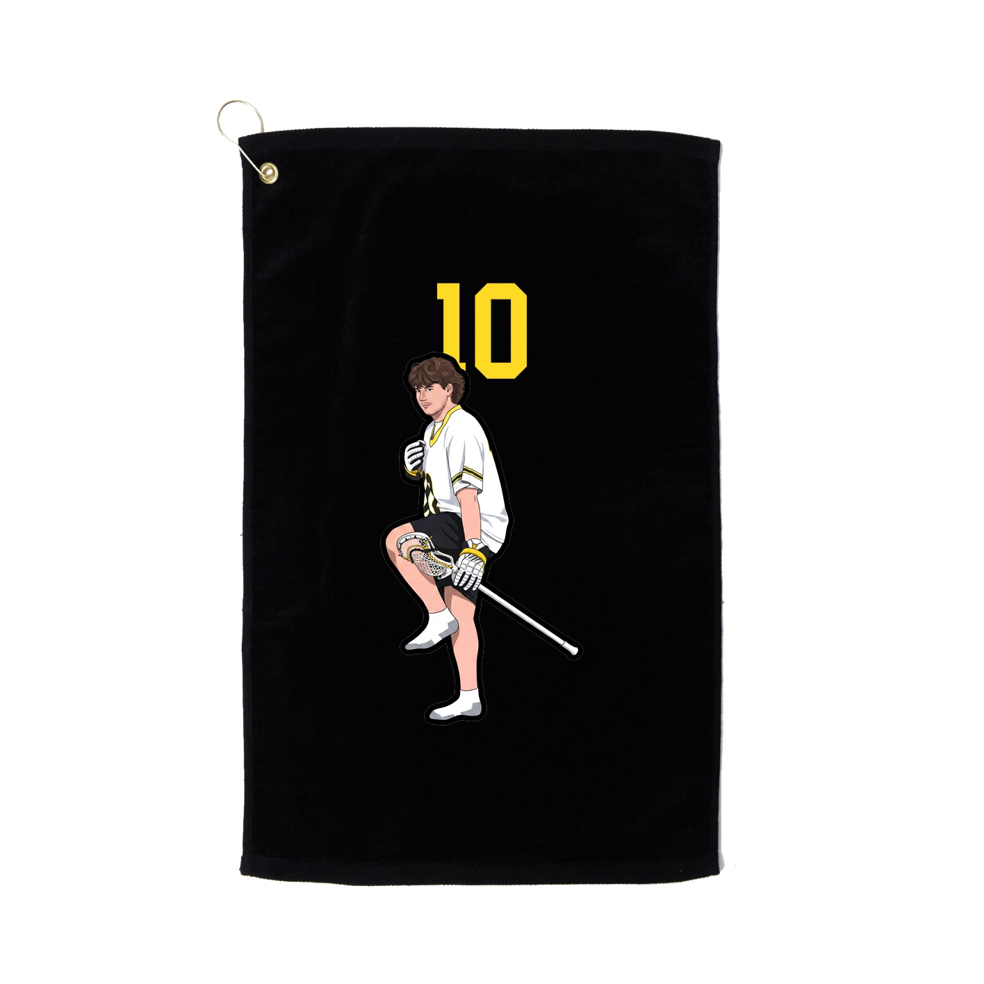 Golf Towel — Number Top in Black